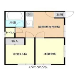 ヒルズジュエリーA【101号室】の間取り