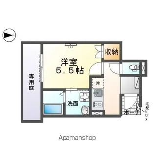 エミフル妙音【1階】の間取り
