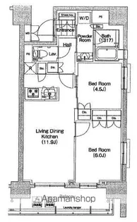 東京都千代田区東神田2丁目【マンション】の間取り
