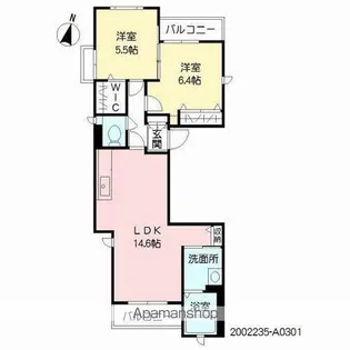 リーヴス薬院【1階】の間取り