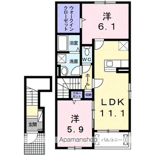 マルリⅡ【204号室】の間取り