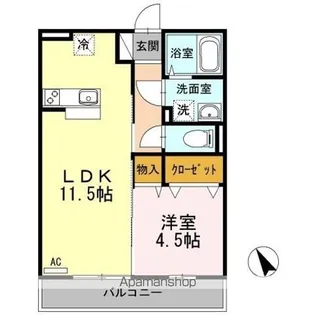 ローゼスポート港町 B棟【3階】の間取り