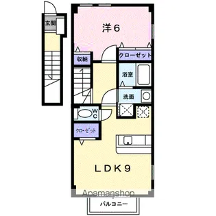 ラフィーネITO六番館【2階】の間取り