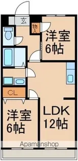 ヴェルクレール【3階】の間取り