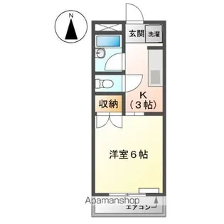ランドマークK【1階】の間取り