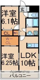 シャトルコート【3階】の間取り