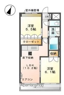 メゾン小六【1階】の間取り