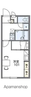 レオパレス川井【1階】の間取り