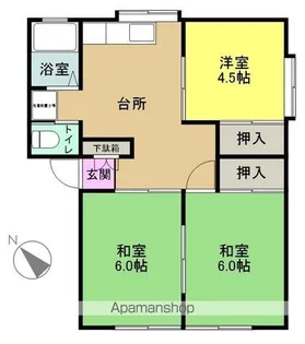 みきハイツ【101号室】の間取り