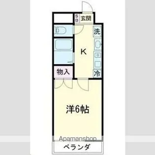 イーダッシュ新富町【2階】の間取り
