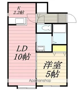 レユシール七番館【2階】の間取り