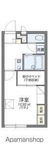 レオパレスプレジール22【206号室】の間取り