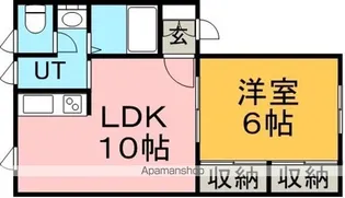 プラザ文教台A棟【203号室】の間取り