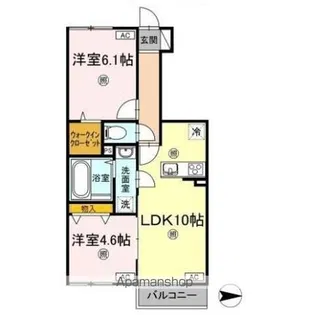 ボヌール城南【1階】の間取り