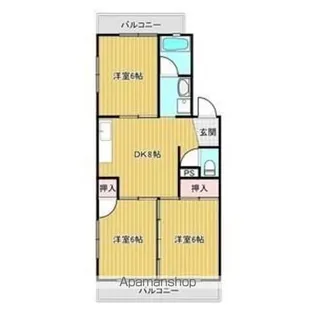 ドエルはーもにー【3階】の間取り