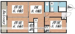 アピカールカシマ【2階】の間取り
