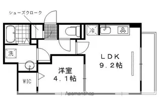 フォーチュンウェル F【203号室】の間取り