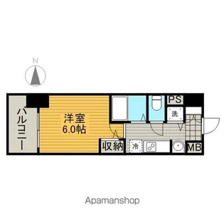プレサンスSAKAEリバースタイル【5階】の間取り