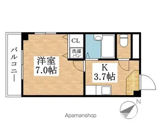 サンピア丸野【1階】の間取り