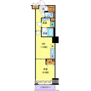ロイジェントパークス千葉中央【10階】の間取り