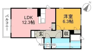 メゾン ブランシュ【1階】の間取り