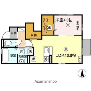 DROOM勅使Ⅱ【1階】の間取り