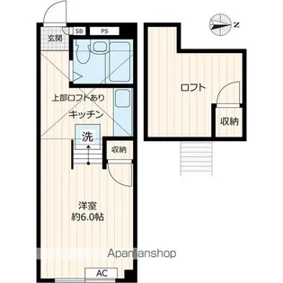 阿佐ヶ谷タウンハウス【1階】の間取り