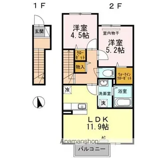 ARCHE K【2階】の間取り