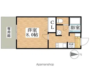ドミール【102号室】の間取り