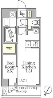 アジールコート三宿テラス【2階】の間取り