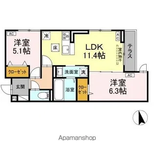 (仮称)徳丸7丁目PJ【1階】の間取り