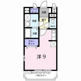 KURASUKA12【106号室】の間取り