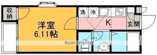 ブラン・ヴェール【203号室】の間取り