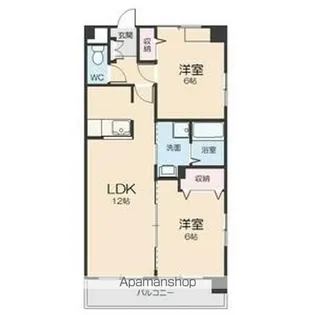 パークサイドK1【3階】の間取り