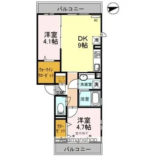 ルピナス【3階】の間取り