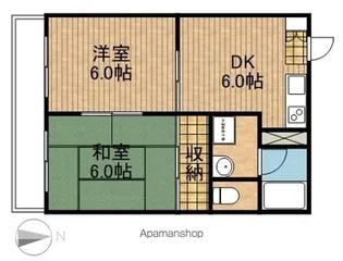 ハイツ久保【1階】の間取り