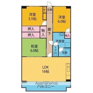 OS・SKYフレックス藤が丘【4階】の間取り