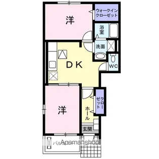 トゥーランドット3【1階】の間取り