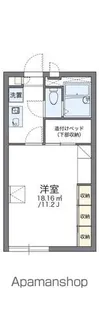 レオパレスMARY【104号室】の間取り