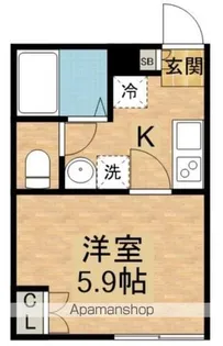 早稲田鶴巻町IMAハウス【3階】の間取り