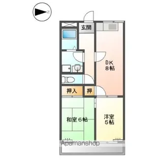 スマイルハイツ【303号室】の間取り