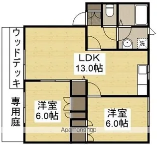 ユートピア今保B【1階】の間取り