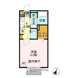 リアンボヌール島立【1階】の間取り