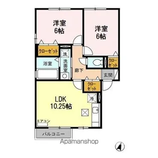 リビングタウン砂払 ABCD【1階】の間取り