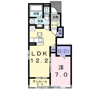 フルール・K Ⅱ【1階】の間取り