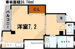 バリオオコシ【1階】の間取り