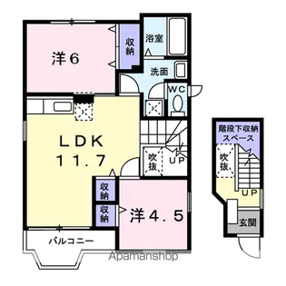 エスパシオII【2階】の間取り