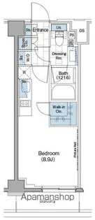 ザ・パークハビオ新宿【2階】の間取り