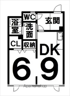 コーポ柏【102号室】の間取り