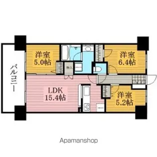 レジディア南千住【3階】の間取り